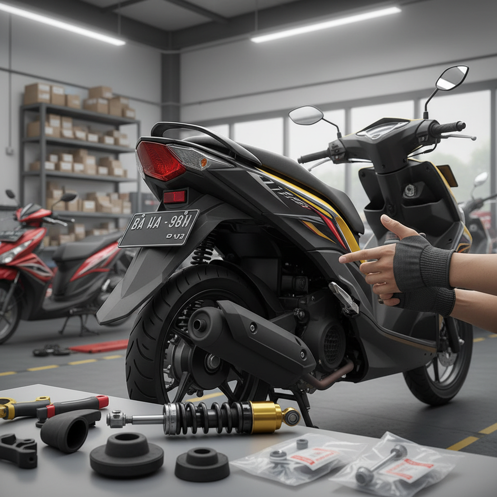 Kebiasaan Buruk yang Bikin Shockbreaker Yamaha Mio J Cepat Rusak