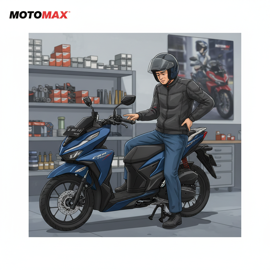 Shockbreaker Vario 160 Tidak Pas: Bikin Postur Membungkuk dan Cepat Pegal?