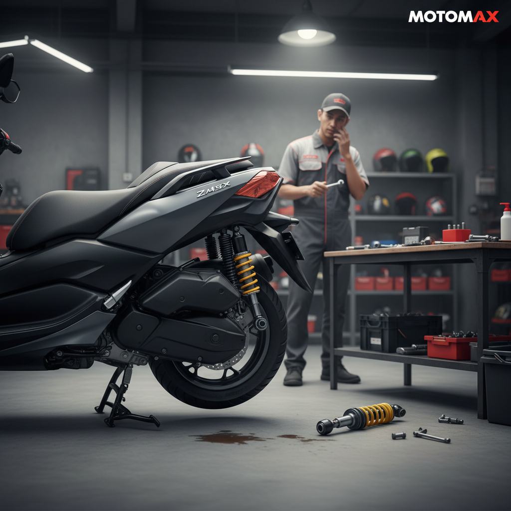 Shockbreaker XMAX 250 Tidak Pas: Bahaya Oleng Saat Bermanuver Cepat
