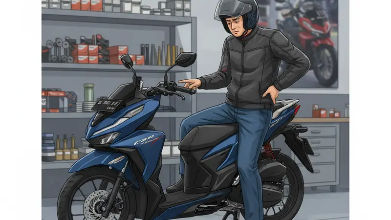 Shockbreaker Vario 160 Tidak Pas: Bikin Postur Membungkuk dan Cepat Pegal?