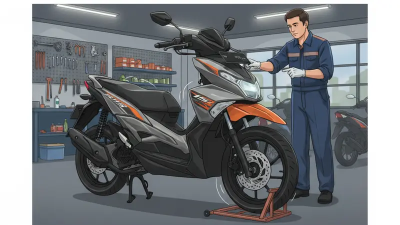 Piringan Cakram X-Ride 115 Tidak Pas: Efeknya ke Suspensi Motor