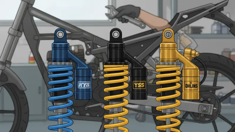 KYB, YSS, atau Ohlins: Shockbreaker Mega Pro Mana Paling Pas?