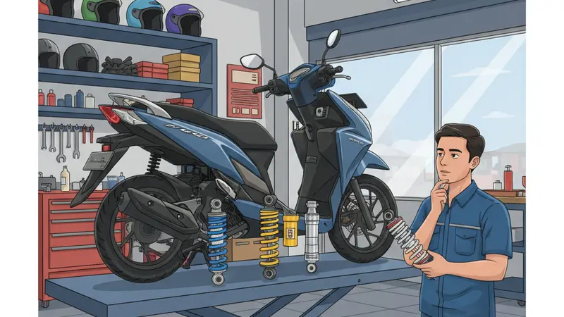 KYB, YSS, atau Showa: Shockbreaker Honda Genio Mana Paling Pas?