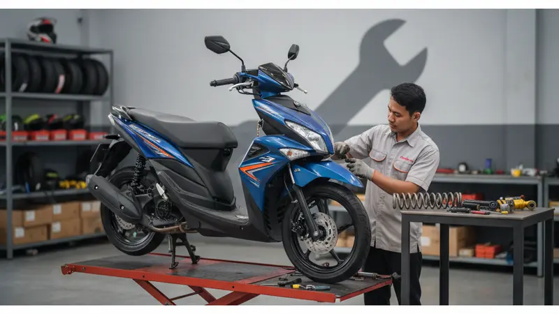 Shockbreaker Yamaha Mio J Terlalu Keras/Empuk: Efeknya ke Postur & Gaya Berkendara
