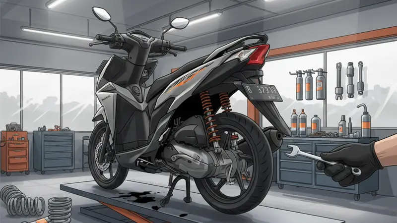 Kebiasaan Buruk yang Bikin Shockbreaker Honda Vario 110 Cepat Rusak